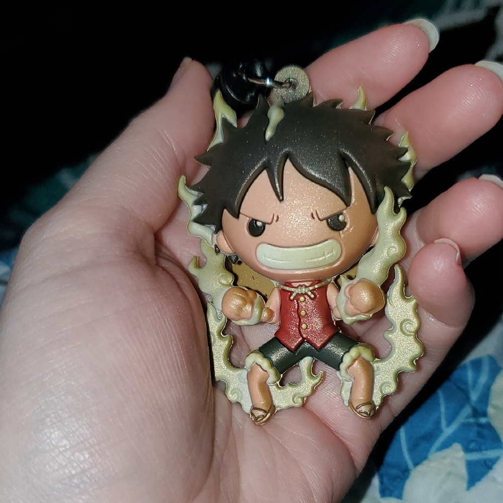 One Piece Action Figure Key Chain - Multicolor